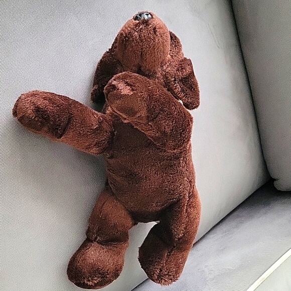 Aurora Choclate Lab Max Puppy Stuffed Animal Plush 12" Toy Dog - Picture 5 of 7